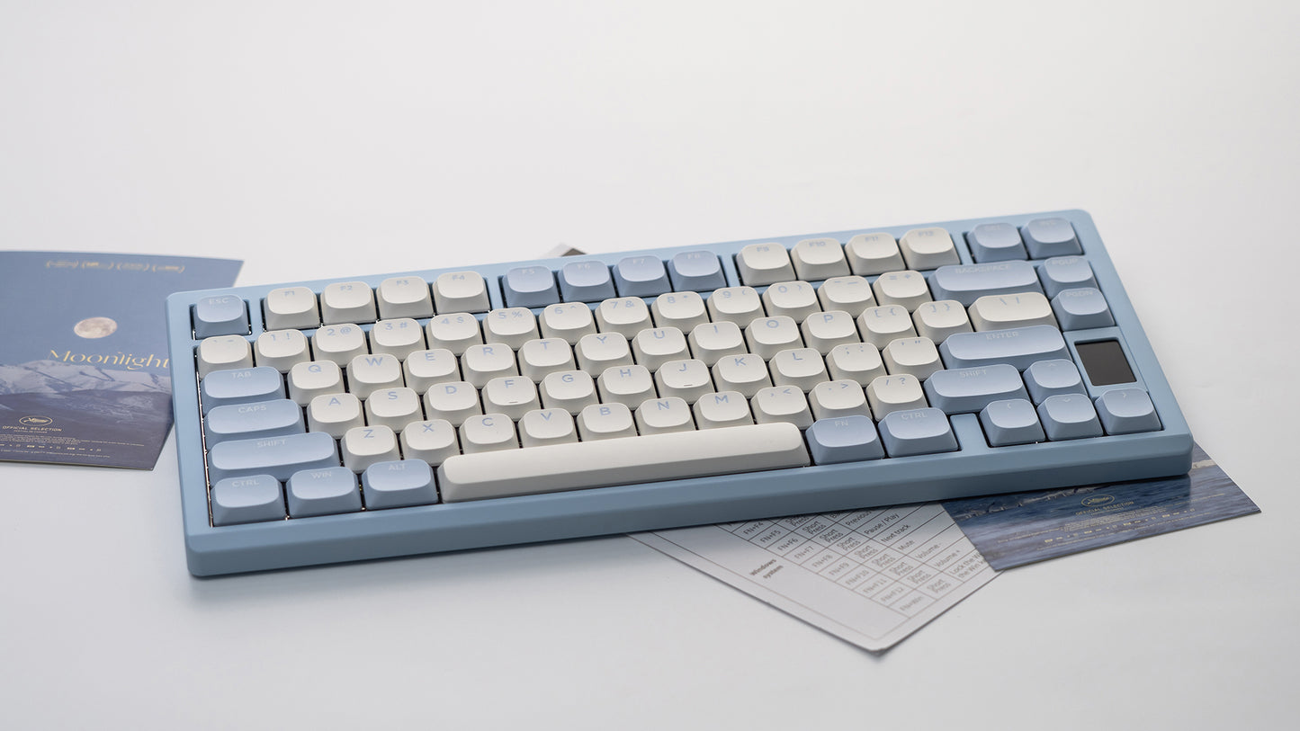 Chilkey ND75 LP Low-Profile Mechanical Keyboard - Aluminum Case, LCD Screen, RGB