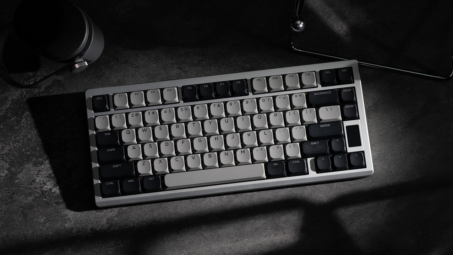 Chilkey ND75 LP Low-Profile Mechanical Keyboard - Aluminum Case, LCD Screen, RGB