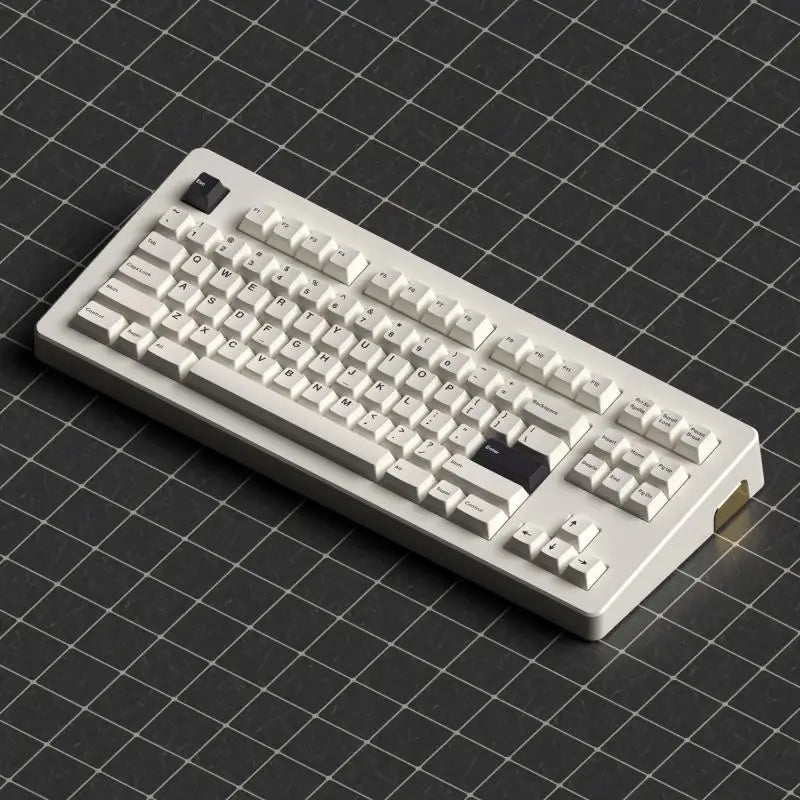B&W keycaps compatible with Cherry MX switches.