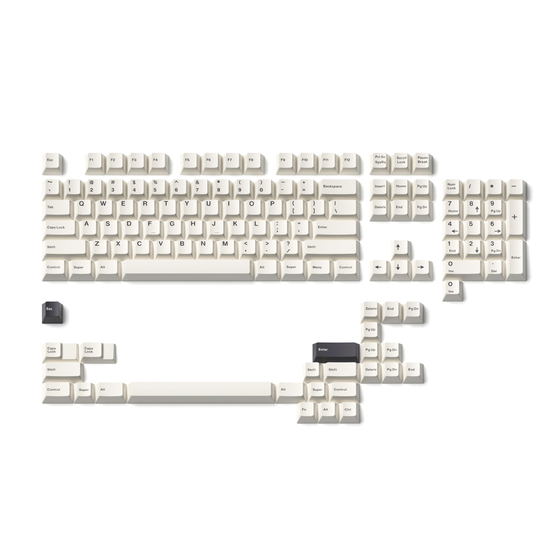 Custom keycaps designed to fit Cherry MX switches.