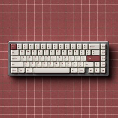 High-quality black and white keycaps for a comfortable typing experience.