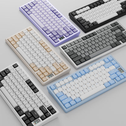 Chilkey ND75 LP Low-Profile Mechanical Keyboard - Aluminum Case, LCD Screen, RGB