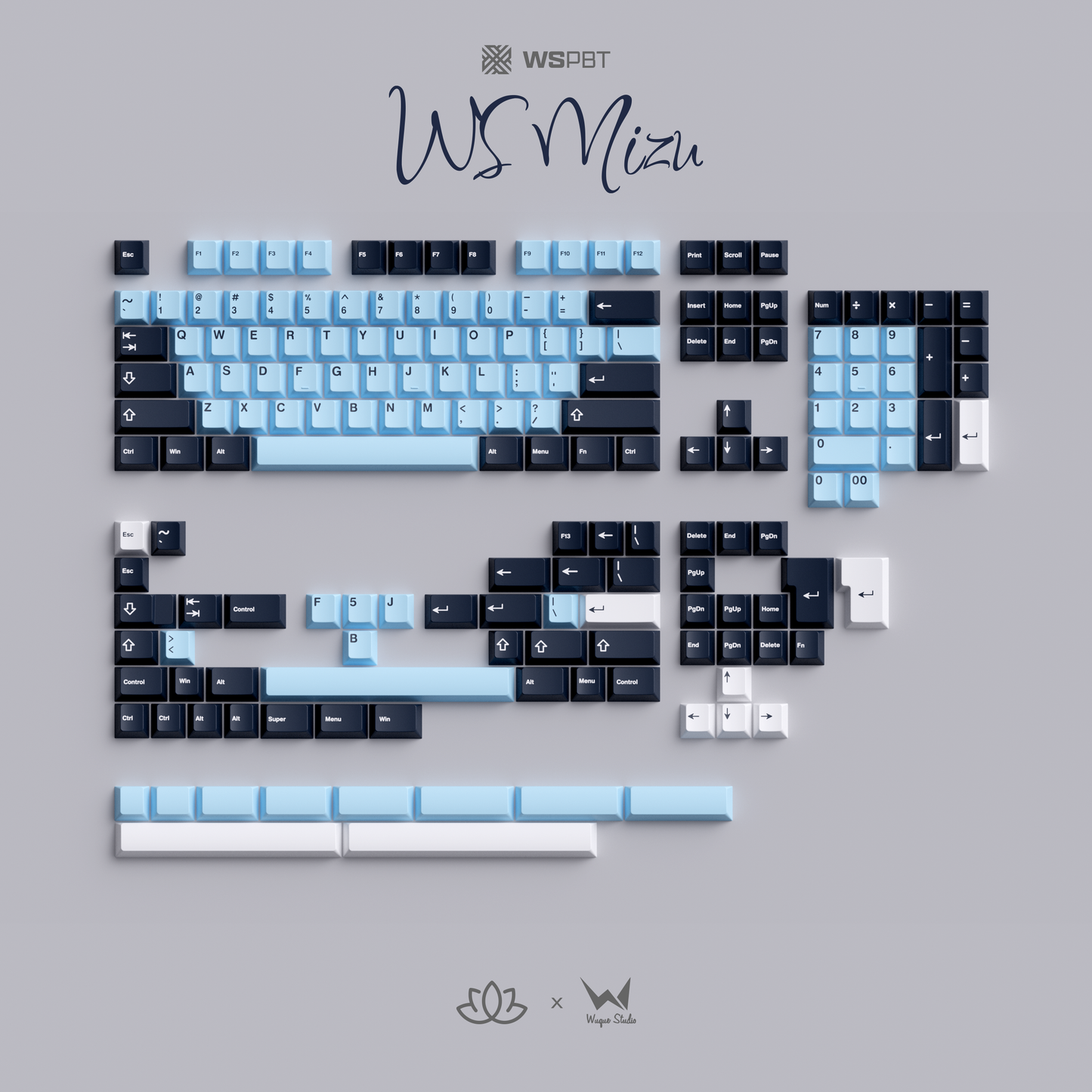 WS MIZU KEYCAPS