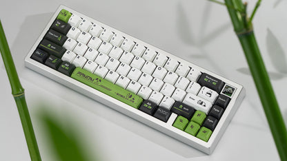 white panda inspired keycaps